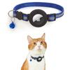 Funda de Cuero para Airtag Collar para Mascotas para Gatos y Perros para Prevenir la Pérdida y Rastrear la Ubicación para Perros Airtag