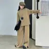 Moda de Otoño para Niñas Celebridad de Internet Conjunto de Suéter Elegante Niñas Niños Medianos y Grandes Estilo Primavera y Otoño Tejido Grueso Chic Conjunto de Dos Piezas