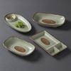 Prato de Melamina Xiangyuan Louça Prato Comercial Compartimentado Molho Prato de Lanche Frito Bar Imitação Porcelana Pratinho Prato de Exibição de Prato Frio