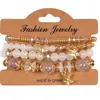 Pulsera Popular Bohemia Multicapa de Cristal de Temperamento Transfronteriza Set de Joyería de Estilo Exótico Joyería de Moda para Mujer