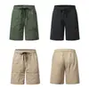 2026 Novos Shorts Masculinos de Verão Estilo Americano Transfronteiriços, Seda de Gelo Fina Secagem Rápida Esportes ao Ar Livre Casuais Calças de Cinco Pontos