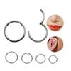AliExpress Transfronteiriço Nova Venda Quente Piercing Aço Inoxidável Argola de Nariz Simples Argola Fechada Argola Sem Costura Argola de Nariz Brincos