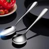 Cuchara de Acero Inoxidable 304L con Impuesto Incluido, Cuchara Occidental de Hotel, Cuchara Larga para Arroz Doméstica para Trabajadores de Oficina, Cuchara para Café, Cuchara para Sandía