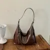 Bolsa Hobo Retrô Feminina 2026 Nova Outono High-End Luxo Leve Nicho Para o Dia a Dia Ombro Único Sob o Braço Transversal