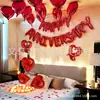 Set de 30 Globos Rojos para Decoración de Aniversario Decoración Romántica para Propuesta para Crear una Habitación Sorpresa Romántica