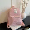 Mochila Nueva Otoño/Invierno 2026 Moda Femenina Diseño de Nicho Estilo Coreano Diario Casual Tendencia Estampado de Estrellas Bolsa Escolar