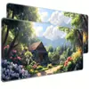 Mouse Pad Exclusivo Transfronteiriço para a Floresta Periférica, Grande, de Alta Qualidade, Espessado e Resistente a Manchas com Bordas Densas