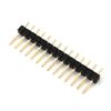 Espaciamiento de agujas de una sola fila 2.0/2. 54MM 1*2/3/4/5/6/7/8/10/12/20/40p hierro cobre aguja chapado en oro