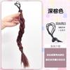 Trenza de cabello falso para mujer, cola de caballo rizada, trenza retorcida, simulación de dulce viento fresco, cola de caballo alta corta natural, anillo de cabello, linda trenza pequeña