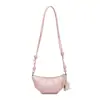 Bolso de Diseño de Nicho Minimalista de Color Sólido con Forma de Cuerno para Mujer 2026 Nuevo Versátil de Moda para Viaje Diario Bolso de Hombro Cruzado