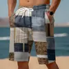 Pantalones Cortos Casuales de Playa para Hombre de Verano Transfronterizos Estampado Digital 3D Moda Deportiva Vacaciones Hawai