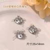Laço de Organza Pilha Diamante Alta Qualidade Ovo de Pombo Popular Joia de Arte para Unhas Liga Renda Serpentina Unha Joia de Diamante