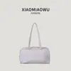 Bolsa de ombro Boston versão coreana 2026, nova bolsa de mão casual simples de cor sólida leve para estudantes, bolsa de ombro para mulheres para o trabalho