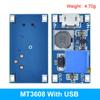 Módulo de reforço DC-DC MT3608 2A placa de reforço tensão de entrada 2-24V L 5/9/12/-28v ajustável