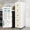 Gabinete de Almacenamiento Estrecho de Cajones de 20/25/30 cm para Huecos de Baño Estante de Almacenamiento de Huecos de Cocina