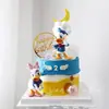 Decoración de pastel temática de Margarita de dibujos animados Pato Donald pastel niña niños pastel de cumpleaños muñeca
