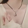 Colar da Paz Yongcheng S999 Prata Pura Estilo Chinês, Corrente de Clavícula Retrô Artística Elegante Vintage Atacado
