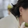 Pendientes de perla de plata de ley 925 originales de diseñador, alta calidad, estilo coreano, pendientes con temperamento Joker para mujer, venta al por mayor