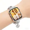 Adecuado para correa de metal tipo cadena de corazón para Huawei Watch Fit 4, correa tipo cadena de corazón para reloj Huawei Fit 4 Pro