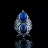 Anillo de Plata Esterlina S925 Estilo Indio-Nepalés Ágata Roja del Sur Turquesa Lapislázuli Anillo de Personalidad Vintage Estilo Palacio