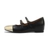 Altura interna prata sapatos de camada única estilo Chanel sapatos femininos Mary Jane estilo francês elegante retro altura crescente curto boca baixa sapatos femininos