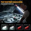 Luz de Inspeção Magnética, Luz de Reparo de Carro, Luz de Trabalho Recarregável LED, Adsorção Magnética Ultra Brilhante com Gancho, Multi-Luz Ajustável