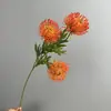 Flores de Almofada Agulha Sul-Africanas Artificiais, Crisântemos Fogos de Artifício, Flores de Teto para Casamento, Decoração de Casa, Crisântemos Chama, Exclusivo Transfronteiriço da Amazon