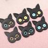 Accesorios de resina de gato con pupilas diferentes tridimensionales 3D hechos a mano pegamento de crema diy pegamento carcasa de teléfono móvil pasador de pelo accesorios para el cabello imanes para refrigerador
