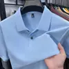 2026 Verano Nuevo Estilo Camiseta de Manga Corta de Algodón Puro Polo de Cuello Camisero de Manga Corta de Verano Top de Manga Corta de Color Puro