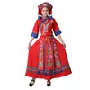 Trajes de Danza para Hombres y Mujeres Adultos de las Minorías Étnicas Zhuang y Shui de Guangxi, 3 de Marzo, Faldas Largas Estilo Minoría Étnica 56