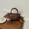 Bolso de Mano de Moda Tendencia Nicho para Mujer Nuevo Retro Versátil Bolso Cruzado Estilo Coreano Simple de un Solo Hombro Pequeño Cuadrado