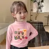 Y2020# camiseta de manga larga de terciopelo estilo extranjero para niñas otoño e invierno nueva roja para bebé servicio de Año Nuevo camiseta base