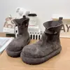 Botas de Tobillo Birkenstock de Moda 2026 Primavera Nuevas Mate Feo-Bonito Dedo Gordo para Mujer, Botas de Moda Casual Retro de Suela Gruesa