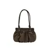 Nova Bolsa de Ombro Plissada Minimalista Estilo Coreano Nicho Outono 2026 para Mulheres, Bolsa de Braço Exquisite Fashion para o Trabalho