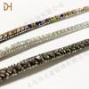 Tira de dibujo de semicírculo tridimensional de pedrería al por mayor accesorios para joyería DIY diamante de cristal equipaje ropa cordón decorativo para zapatos accesorios de taladrado en caliente