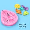 Molde de Silicone DIY Molda Comb Time Gem Crystal Gel Gota Ventilador Bolo Dobra Açúcar Chocolate Decoração