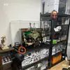 Caja de Acrílico Vitrina Tres Lados Pasantes Transparente Cuatro Lados Seis Lados Conector de Tuerca Tuerca de Cristal Bloques de Construcción