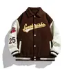 Explosões Algodão Baseball Terno Jaqueta Masculina Inverno Algodão Marca da Moda Solta Todas as Ocasiões Roupas Estilo Hong Kong Tendência Bonito Casual Jaqueta