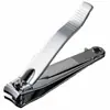 1pc Alicate de Unha Aço Inoxidável Cortador de Unha Mais Afiado Borda Curva Reforçada para Ferramenta de Manicure Pedicure Limpador/Lixa de Unha Articulável