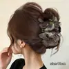 Pinzas para el pelo de lazo estilo coreano, accesorios para el pelo de alta gama, pinzas de tiburón, horquillas exquisitas para mujeres jóvenes, pinzas para el pelo de otoño e invierno para la parte trasera de la cabeza