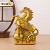 Bolsa de Dinero de Latón Caballo, Caballo del Recipiente del Tesoro, Adorno de Caballo del Año de Latón, Decoración para Entrada de Oficina en Casa