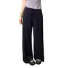 Pantalones casuales nuevos de otoño, holgados y con diseño de bolsillo, cómodos, adelgazantes, de cintura alta y pierna ancha