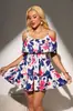 Vestido de Verano con Tirantes Florales para Mujer, Transfronterizo Europeo y Americano, 2025