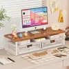 Suporte de Mesa com Gaveta, Multifuncional, Suporte Elevado e Estendido para Laptop, Suporte para Monitor