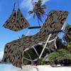Funda para silla de playa transfronteriza funda para silla de playa de microfibra serie leopardo con impresión digital 3D