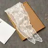 Bufanda triangular de encaje y flor para verano con falda bufanda pequeña ins de Corea del Sur protección solar todo partido decorativa para protección del cuello de mujer