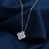 Collar con colgante de diamantes de imitación Mosane de alta gama, exquisita cadena de clavícula para niña, joyería de moda diaria que combina con todo.