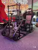 Base de Simulador de Carreras, Soporte de Control de Monitor, Asiento Integrado para Juego de Conducir, Ajustable