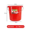 Envío Gratis Distribución y Entrega Cubo Templado Zhujiang Engrosado con Tapa Bolso Doméstico Cubo de Almacenamiento de Agua Cubo de Baño de Goma Cocida Roja