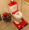 Suministros de Decoración Navideña Enano Sin Rostro Anciano Cubierta de Inodoro Baño Decoración Creativa Juego de Dos Piezas Decoración